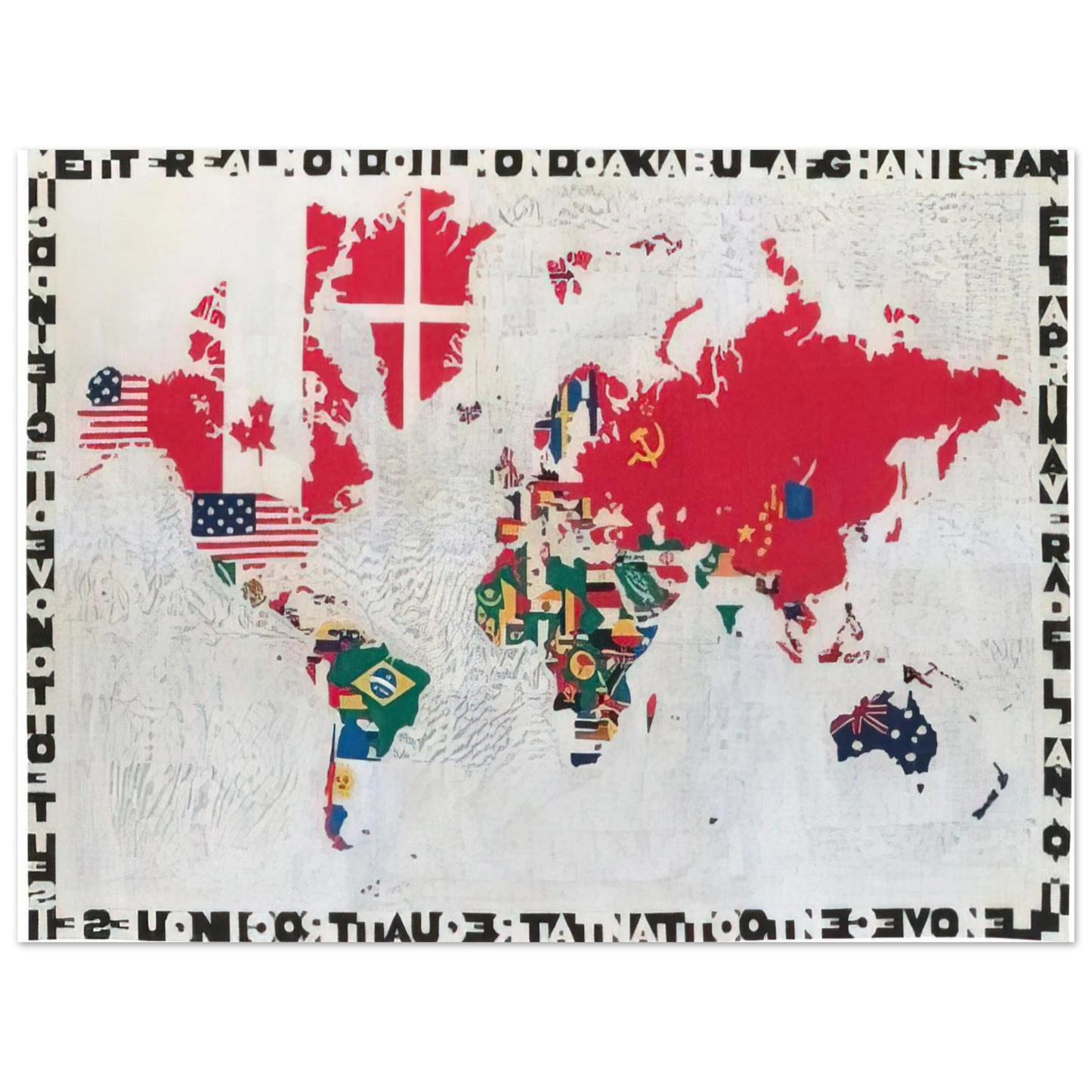 Alighiero Boetti - MAPPA 1983 Fine Art Poster - Default Title