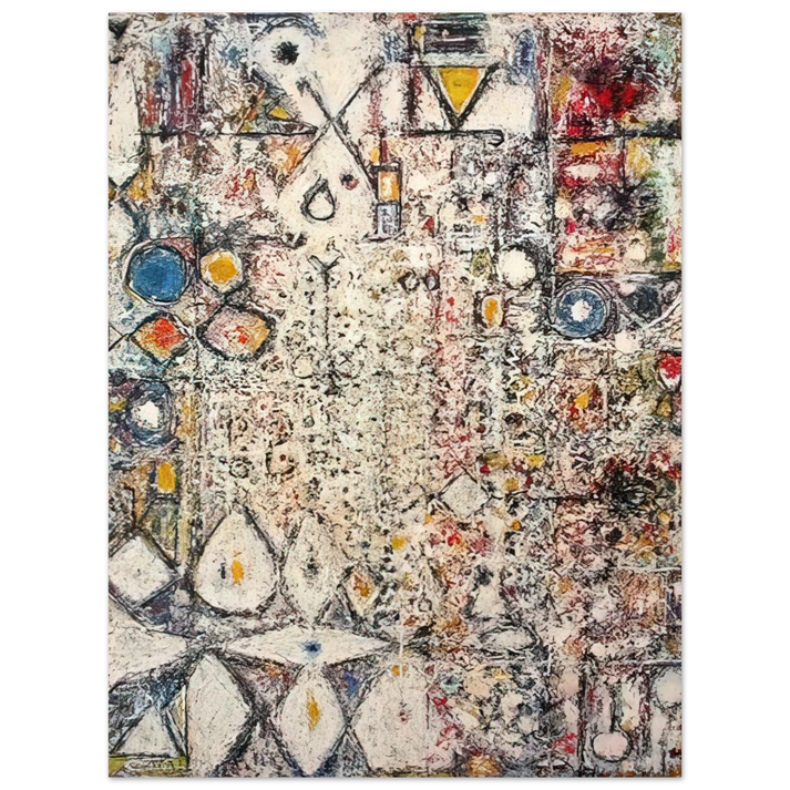 Richard Pousette-Dart - White Gothic #3 - 1957 75x100 cm / 30x40inches Fine Art Poster