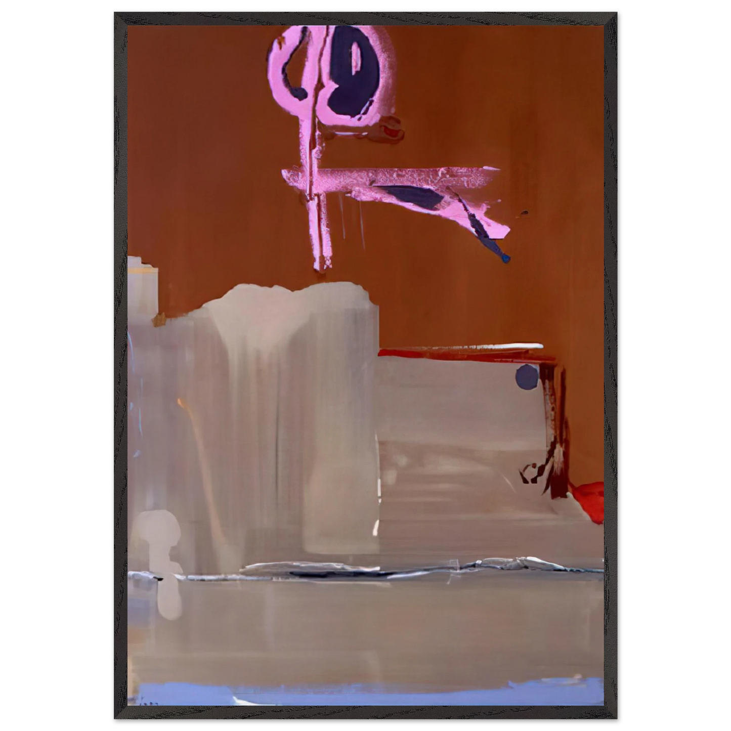 Captain s Watch - 1986 - Helen Frankenthaler 70x100 cm / 28x40 inches Framed Art Print – Black Wooden Frame