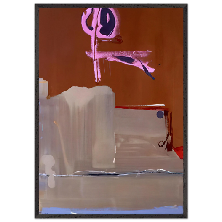 Captain s Watch - 1986 - Helen Frankenthaler 70x100 cm / 28x40 inches Framed Art Print – Black Wooden Frame