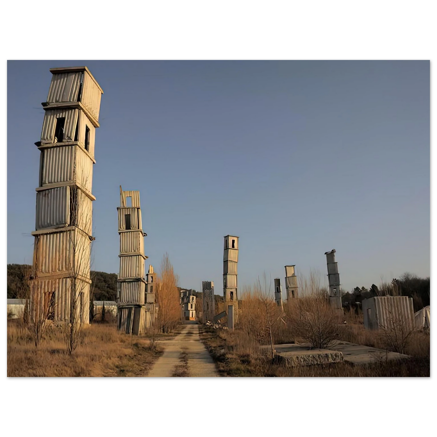 Anselm Kiefer - KIEFER S STUDIO COMPLEX AT BARJAC IN SOUTHERN FRANCE 2012 Fine Art Poster - Default Title