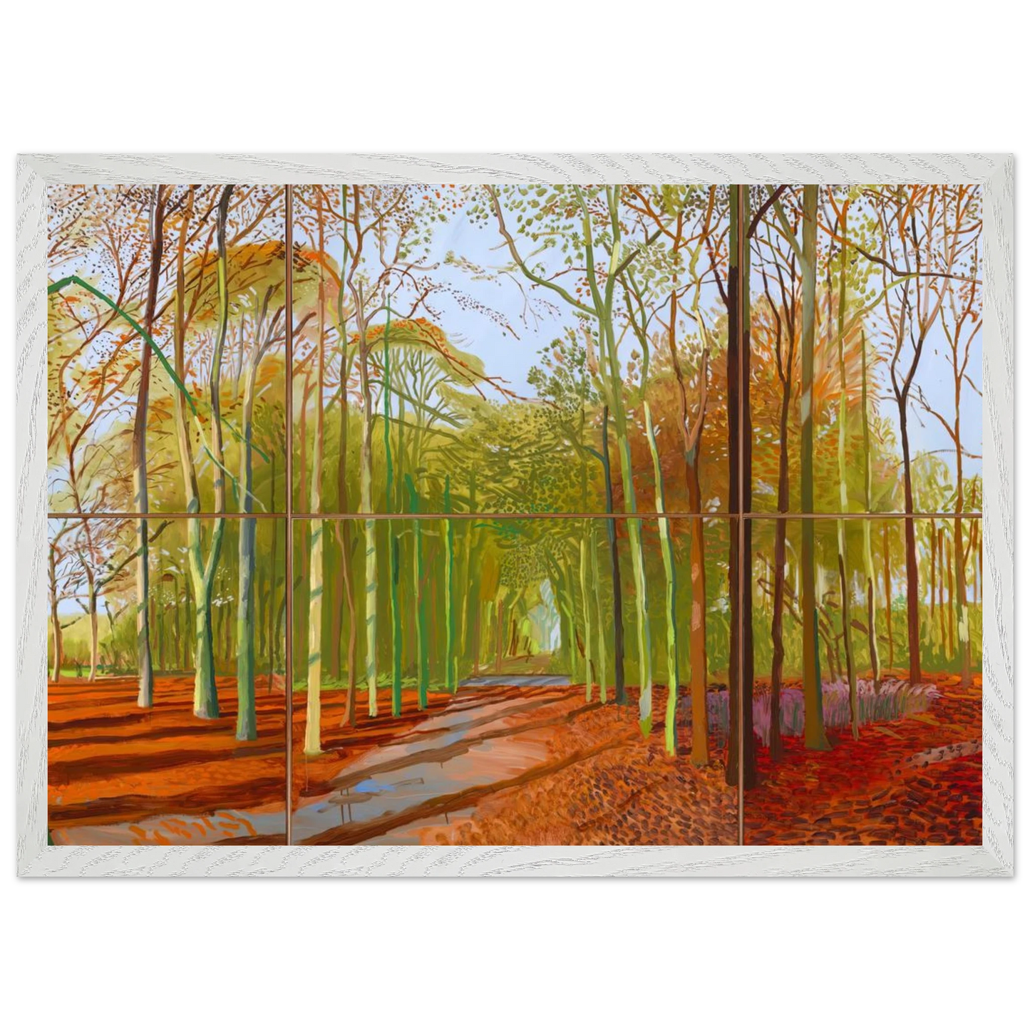 David Hockney - Woldgate Woods, 21, 23 & 29 November 2006 - 40x60 cm / 16x24 inches - Fine Art Poster-canvas - -