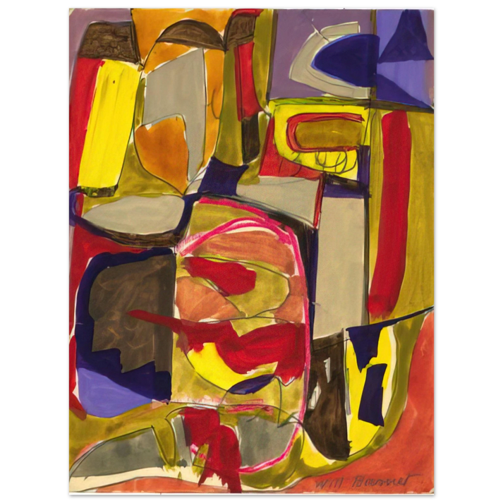 Will Barnet - Untitled - c.1957 United States 75x100 cm / 30x40inches Fine Art Poster