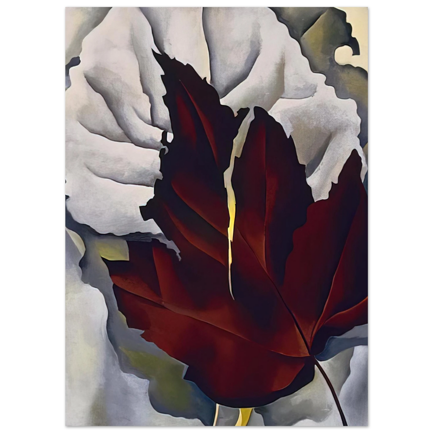 Georgia O'Keeffe - Pattern of Leaves Fine Art Poster - 40x60 cm / 16x24 inches