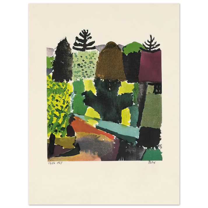 Paul Klee - PARK 1920 75x100 cm / 30x40inches Fine Art Poster