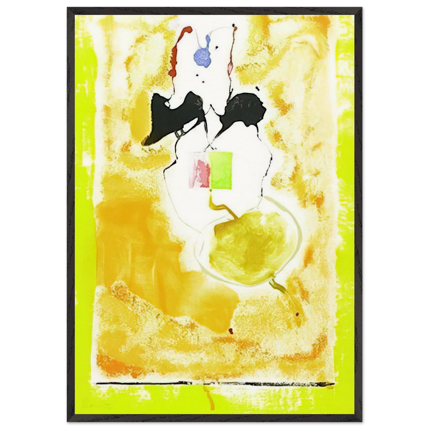 Solar Imp - 2001 - Helen Frankenthaler Framed Art Print – Black Wooden Frame - Default Title - -Framed Art Print