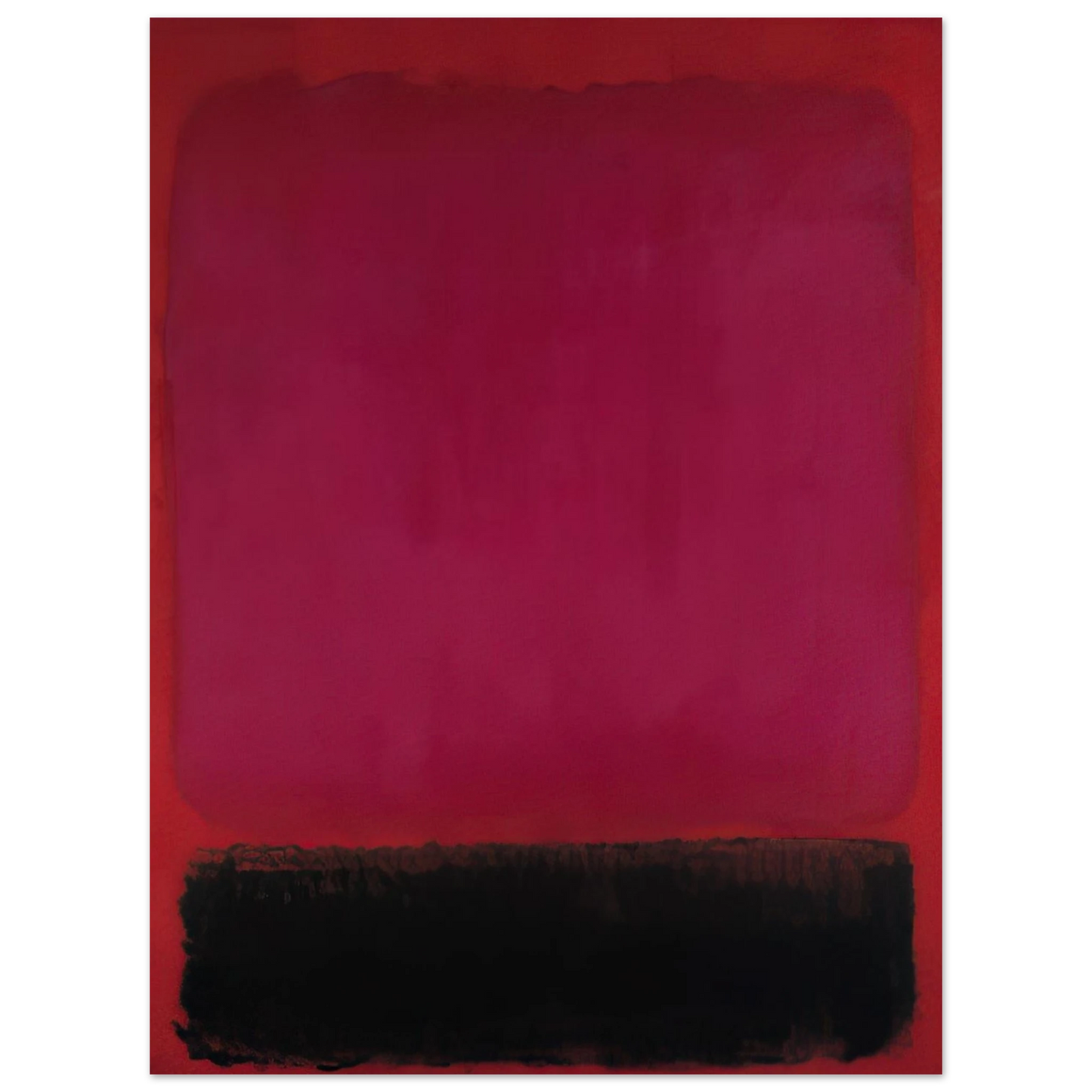 Helen Frankenthaler - Untitled - 1967 Wall art - 15x20 cm / 6x8 inches - Premium Wooden Framed Poster With Fine Art Paper - Black frame