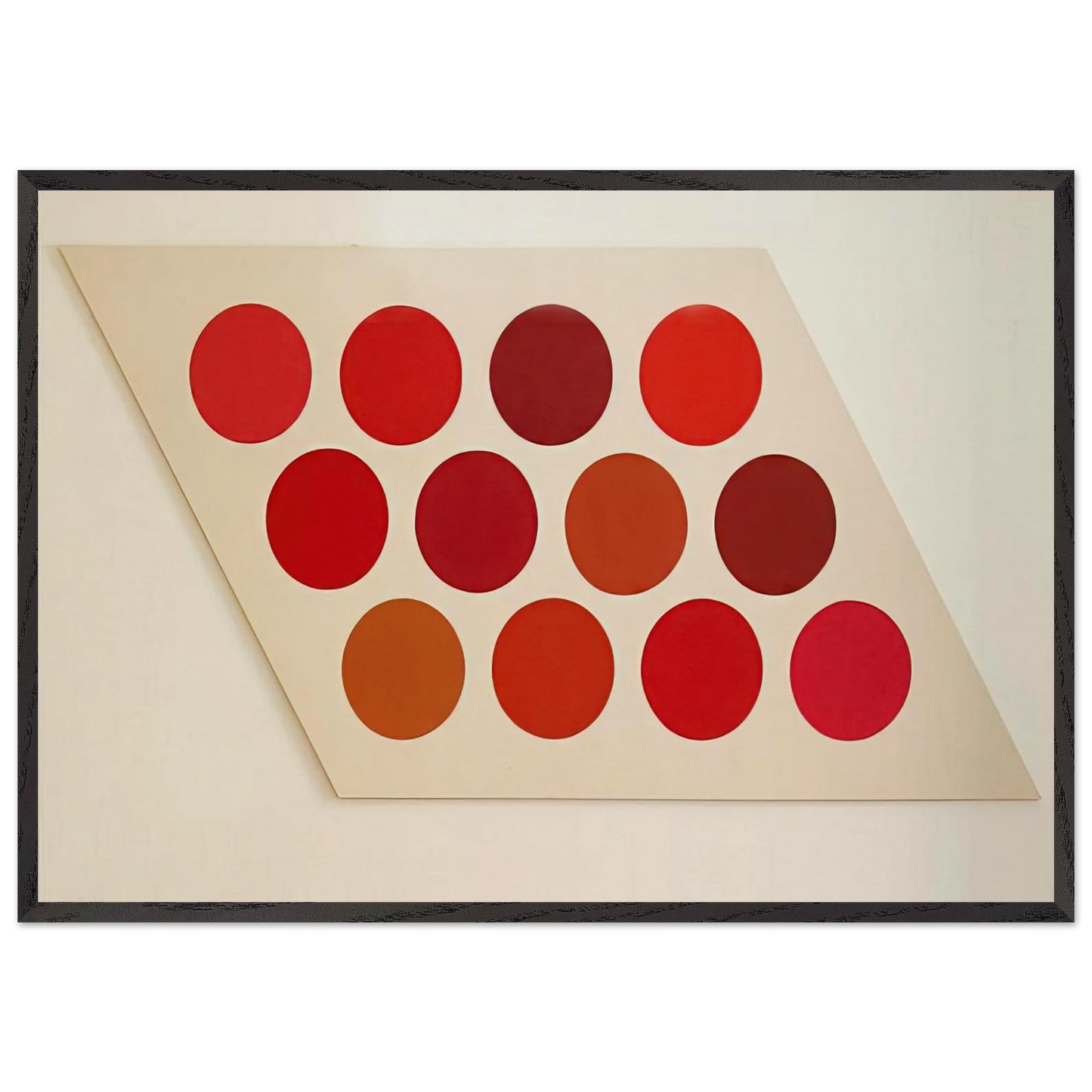 Red Twelve - 1965 - Thomas Downing Framed Art Print – Black Wooden Frame - Default Title - -Framed Art Print