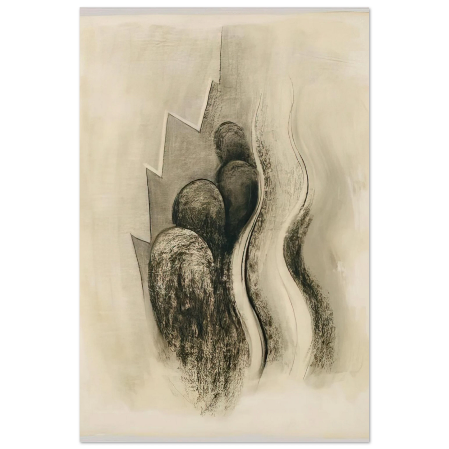 Georgia O'Keeffe - Drawing XIII Fine Art Poster - 40x60 cm / 16x24 inches