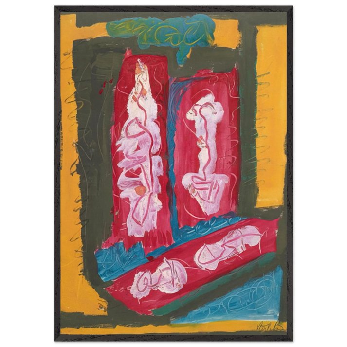 Untitled - 1953 N2 - Betty Parsons 70x100 cm / 28x40 inches Framed Art Print – Black Wooden Frame