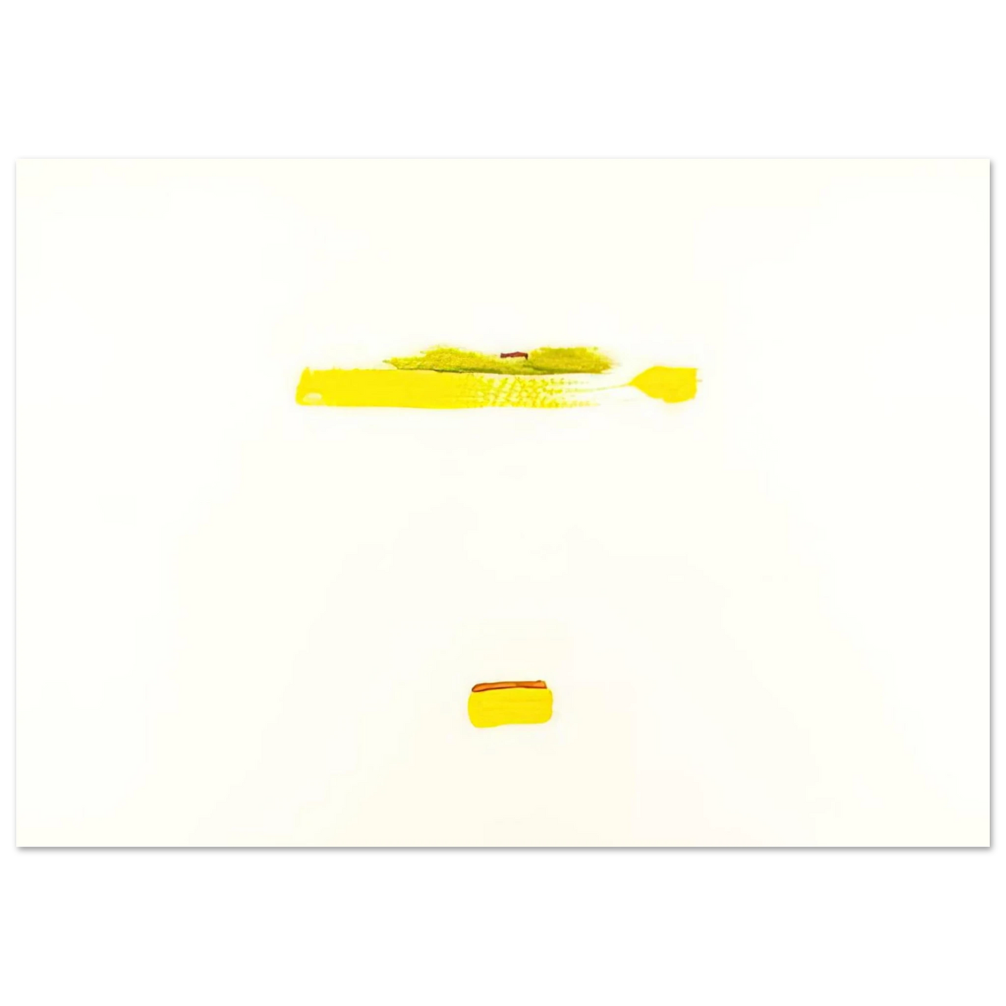Helen Frankenthaler - New York III - 1972 Wall art - 27x35 cm / 11x14 inches - Premium Wooden Framed Poster With Fine Art Paper - White frame