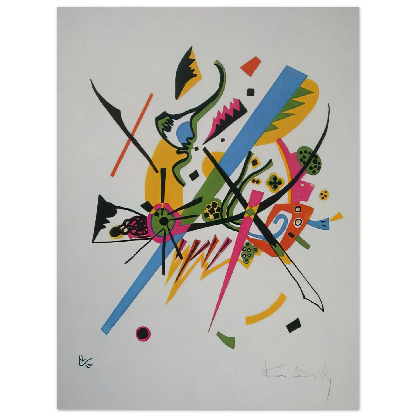 Wassily Kandinsky - SMALL WORLDS 1922 Fine Art Poster - Default Title