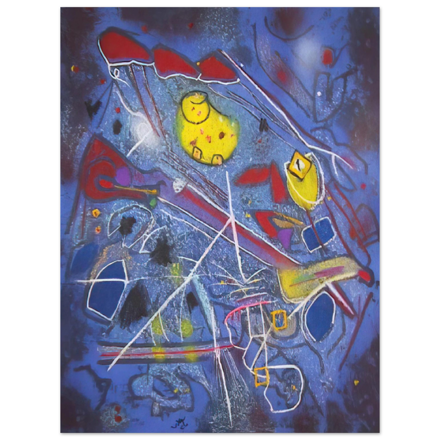 Roberto Matta - REDNESS OF BLUE 1996 Fine Art Poster - Default Title