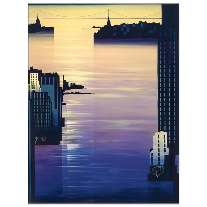 Eyvind Earle - East River 75x100 cm / 30x40inches Fine Art Poster