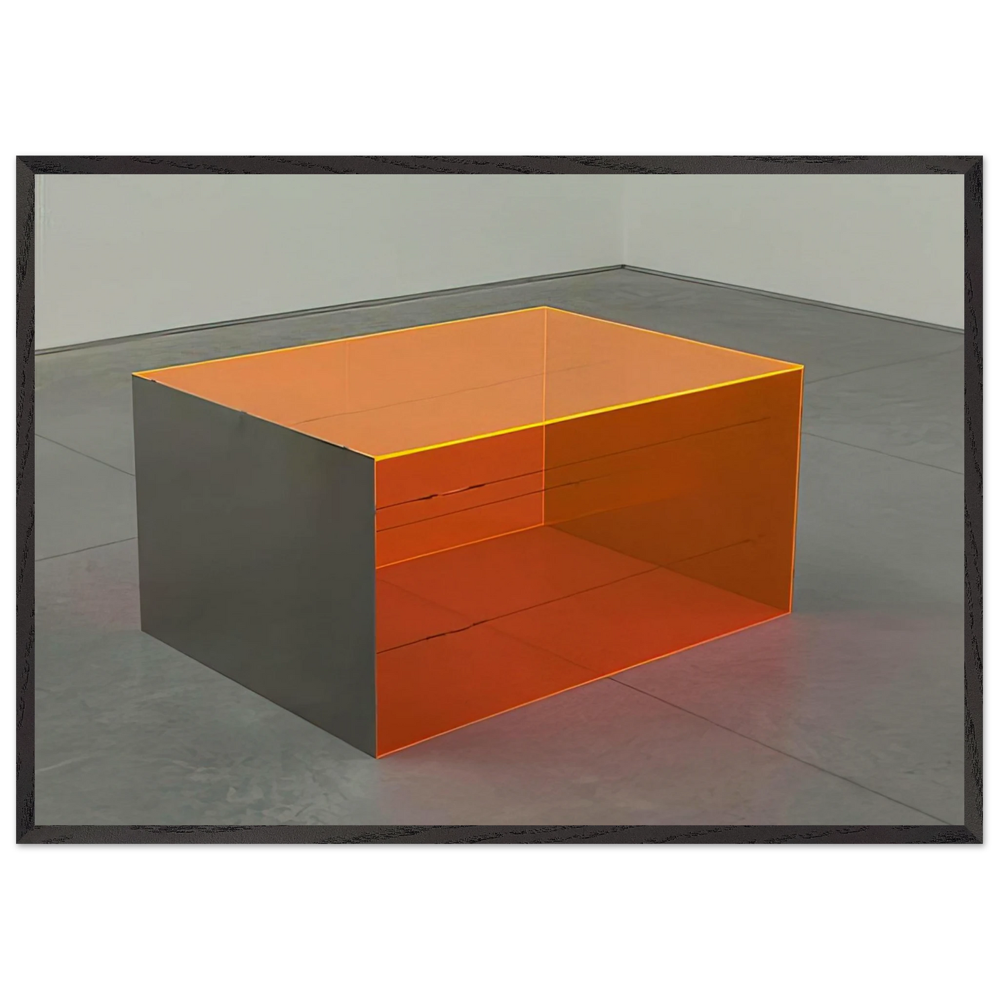 Untitled - 1965 N4 - Donald Judd Framed Art Print – Black Wooden Frame - Default Title - -Framed Art Print