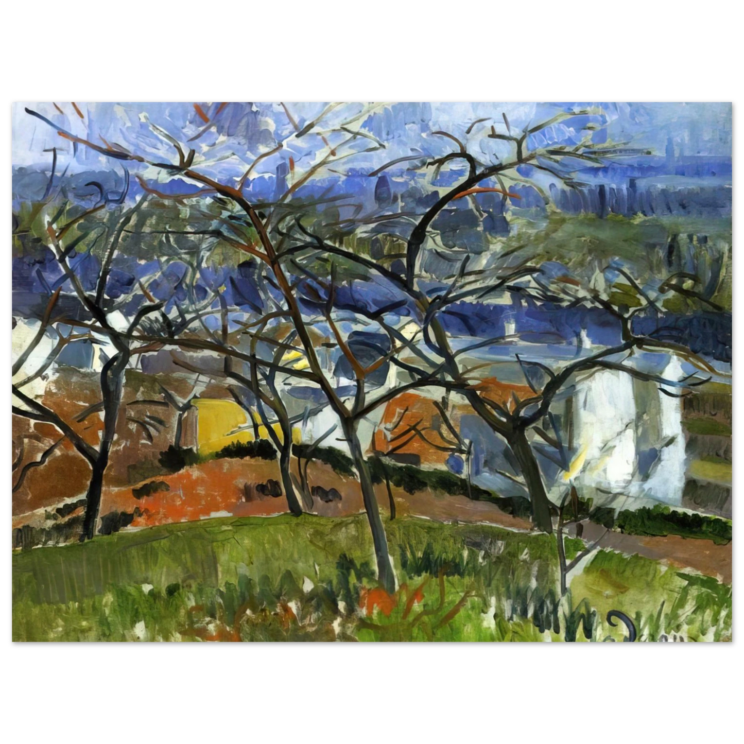 Andre Derain - LANDSCAPE NEAR CHATOU 1904 Fine Art Poster - Default Title