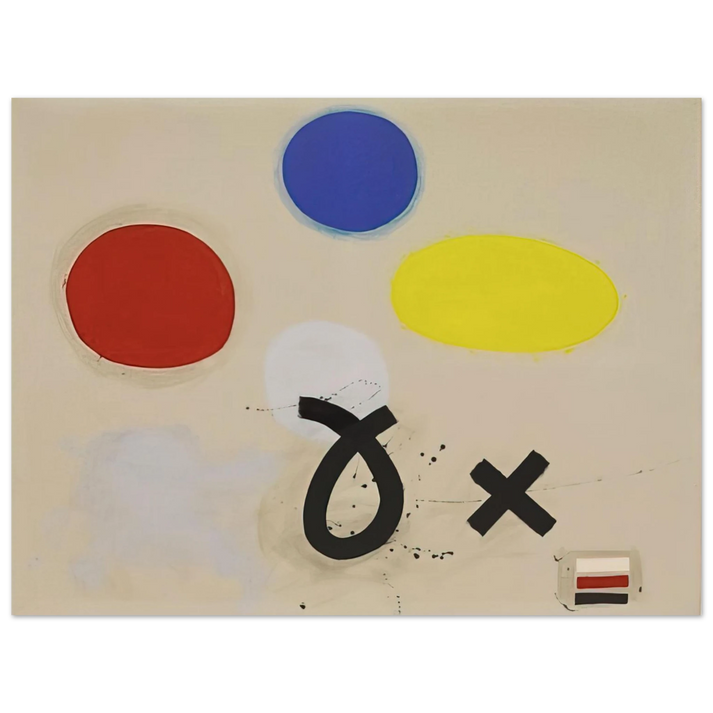 Adolph Gottlieb - Open and Closed - 1970 75x100 cm / 30x40inches Fine Art Poster