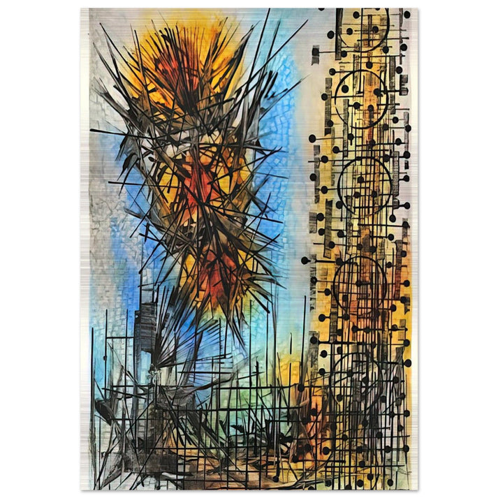 Observation VII - 1965 - Jimmy Ernst Brushed Aluminum Print - 70x100 cm / 28x40 inches | Jimmy Ernst Aluminum Print | Jimmy Ernst Prints