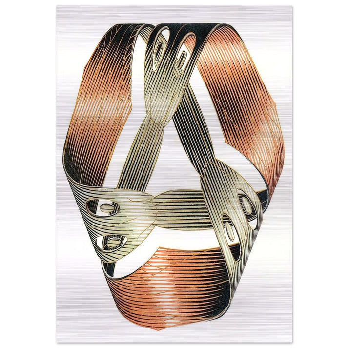 MOEBIUS STRIP I - MC Escher Brushed Aluminum Print - 70x100 cm / 28x40 inches | MC Escher Aluminum Print | MC Escher Prints