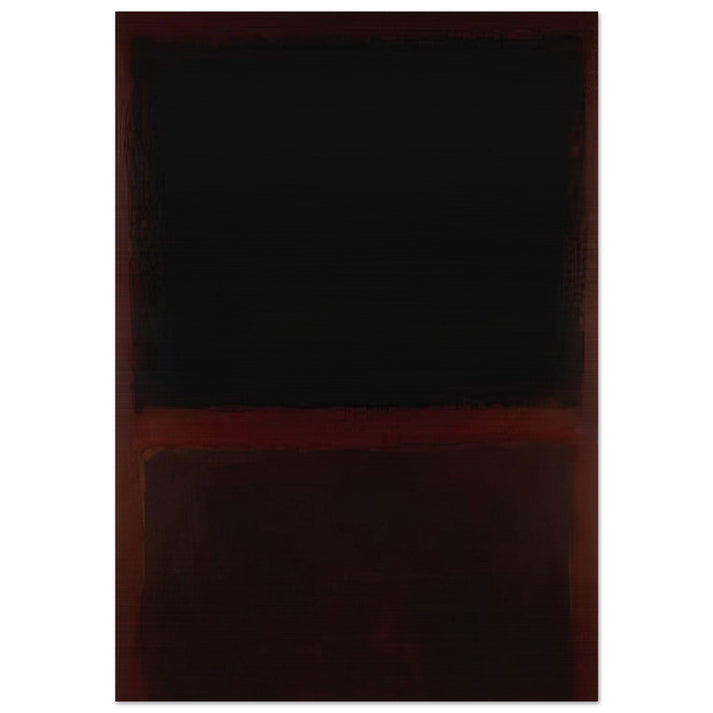 Black on Dark Sienna on Purple - 1960 - Mark Rothko Brushed Aluminum Print - 70x100 cm / 28x40 inches | Mark Rothko Aluminum Print | Mark Rothko Prints