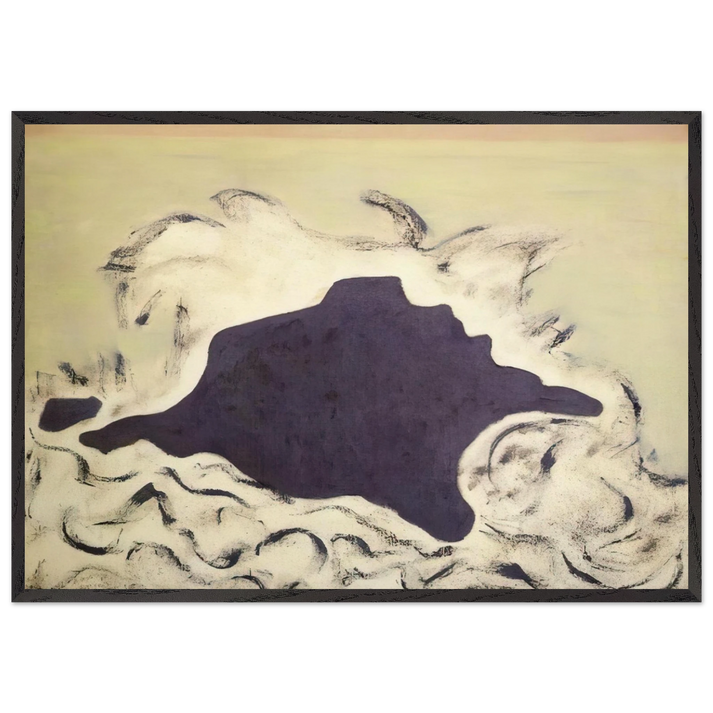 Advancing Sea - 1953 - Milton Avery 70x100 cm / 28x40 inches Framed Art Print – Black Wooden Frame