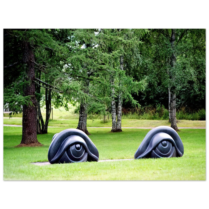 Louise Bourgeois - EYE BENCHES II 1997 75x100 cm / 30x40inches Fine Art Poster