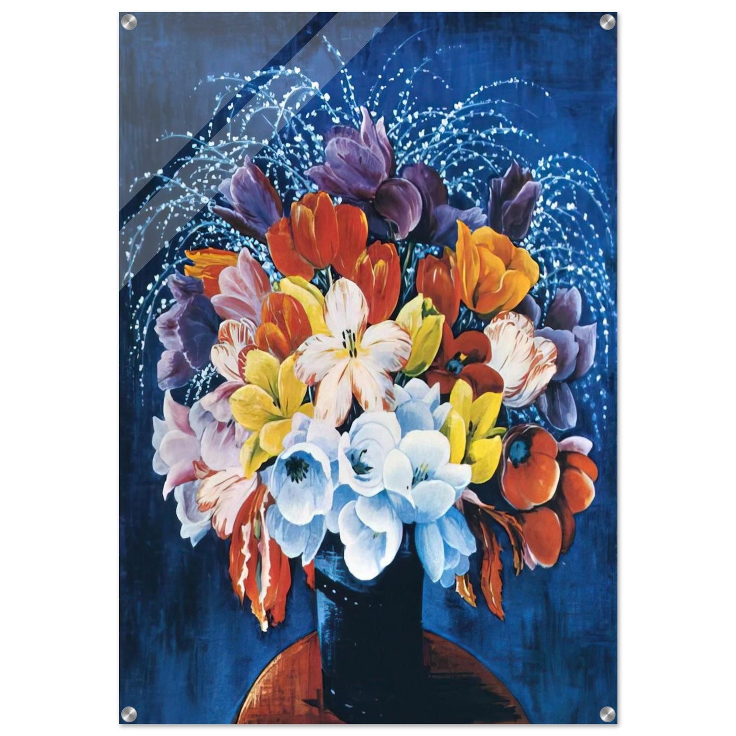 BOUQUET OF TULIPS - Moise Kisling Acrylic Print - 70x100 cm / 28x40″ inches | Moise Kisling Wall Art | Moise Kisling Prints
