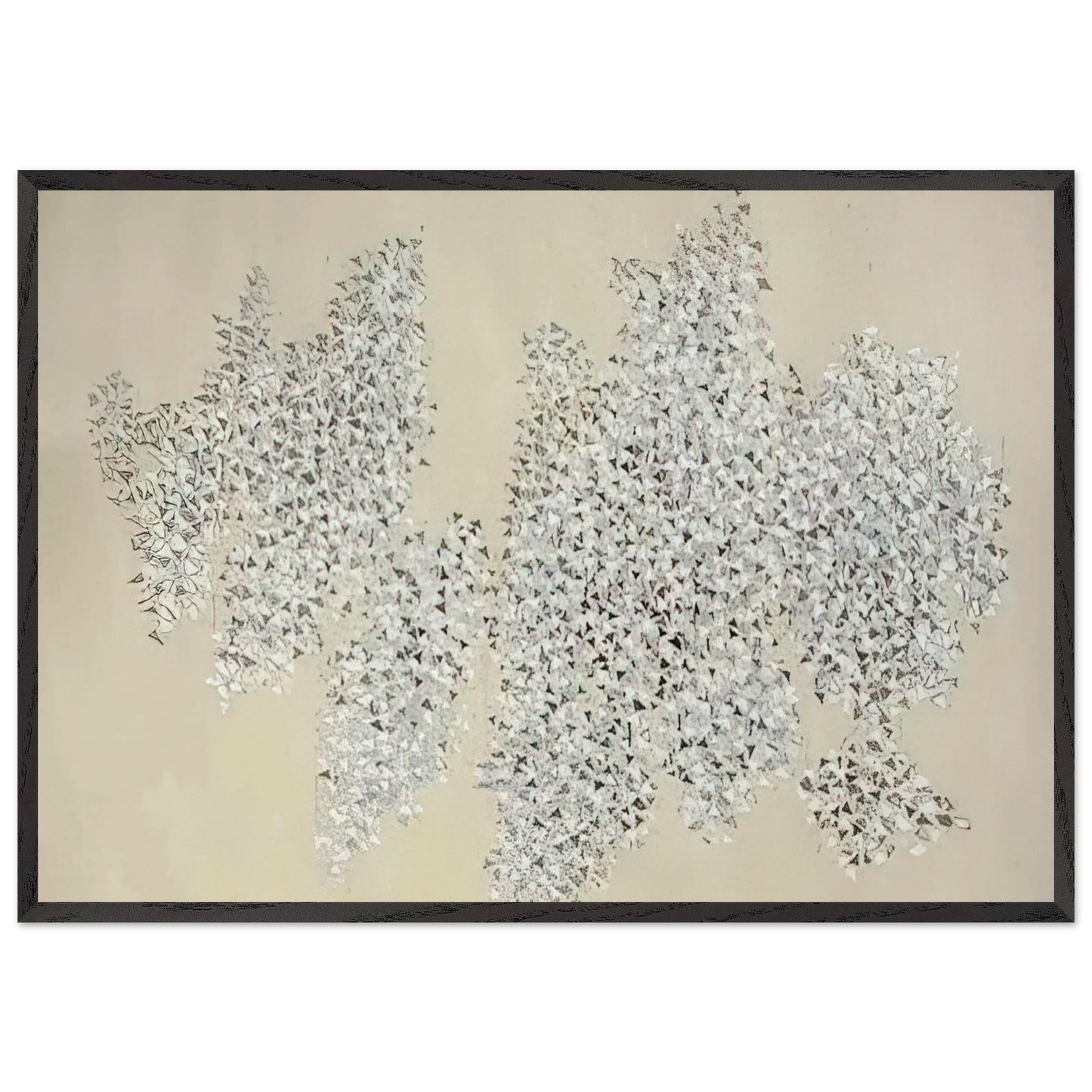 Shapes Movement H - 1984 - Robert Goodnough 70x100 cm / 28x40 inches Framed Art Print – Black Wooden Frame