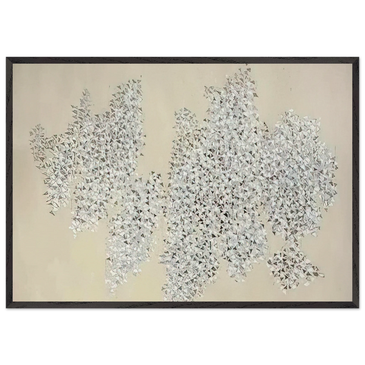 Shapes Movement H - 1984 - Robert Goodnough 70x100 cm / 28x40 inches Framed Art Print – Black Wooden Frame