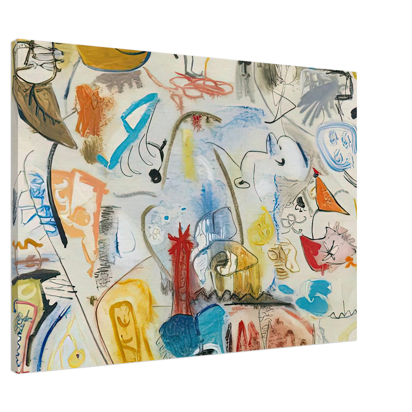 Helen Frankenthaler - Circus Landscape, 1951- Wall Art - 30x40 cm / 12x16 inches - Premium Wooden Framed Poster With Fine Art Paper - Black frame