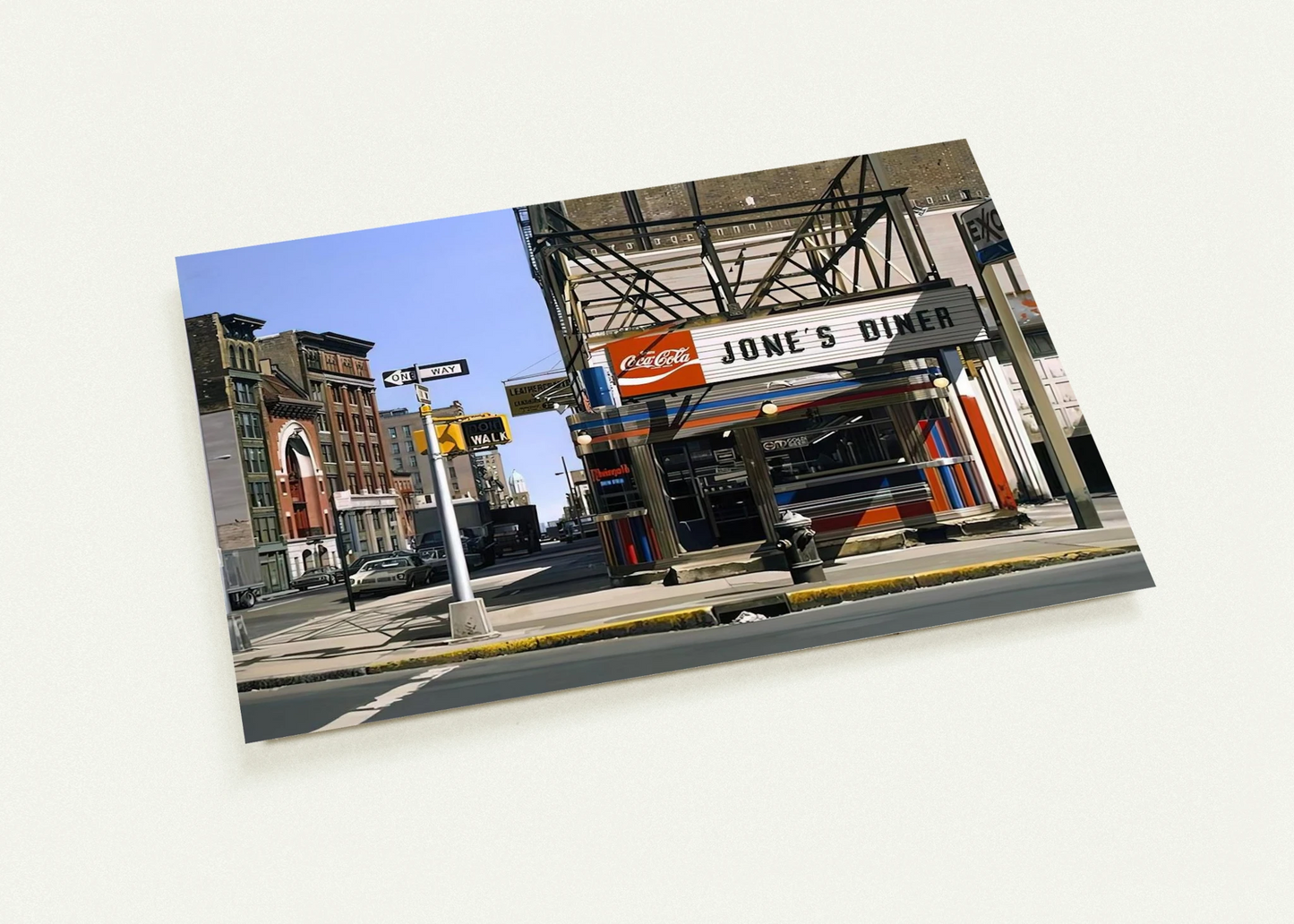 JONES DINER 1979 By Richard Estes Pack of 10 Post Cards | Richard Estes Post Cards | A6 (10.5 x 14.8 cm) - 4.1 x 5.8 inches