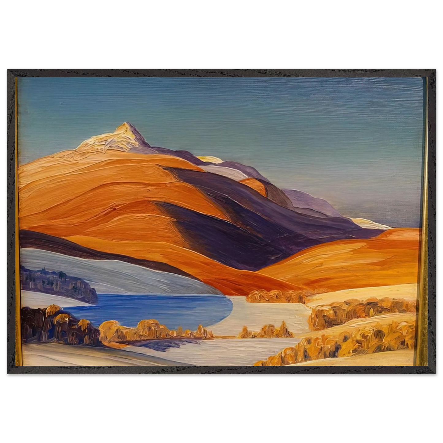 Vermont Study - Rockwell Kent Framed Art Print – Black Wooden Frame - Default Title - -Framed Art Print