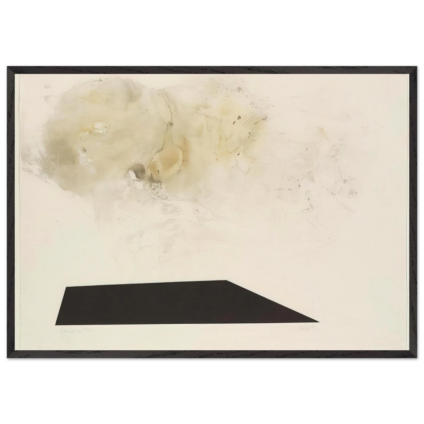 Dramatic Fire - 1989 - John Cage 70x100 cm / 28x40 inches Framed Art Print – Black Wooden Frame