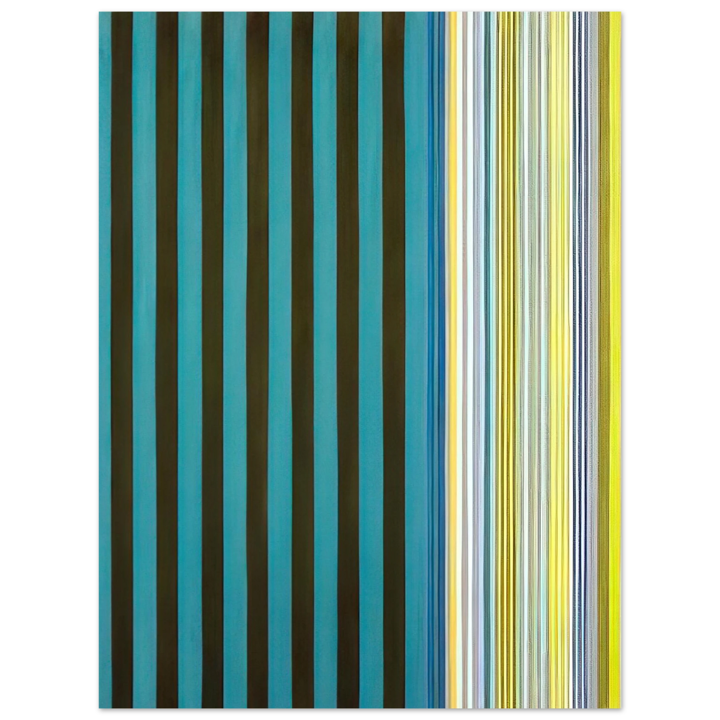 Gene Davis - Green Stripes - 1970 Fine Art Poster - Default Title