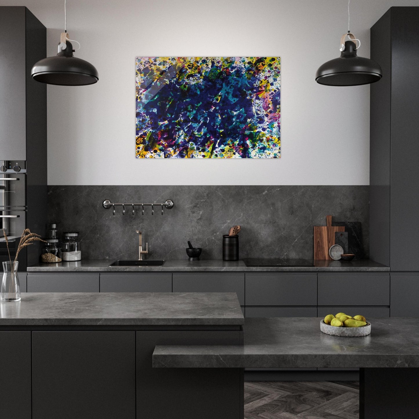 Coral Marine - Sam Francis Acrylic Print - 70x100 cm / 28x40″ inches