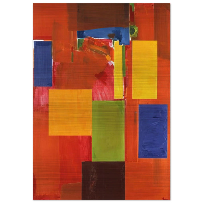 Sanctum Sanctorum - Hans Hofmann Brushed Aluminum Print - 70x100 cm / 28x40 inches | Hans Hofmann Aluminum Print | Hans Hofmann Prints