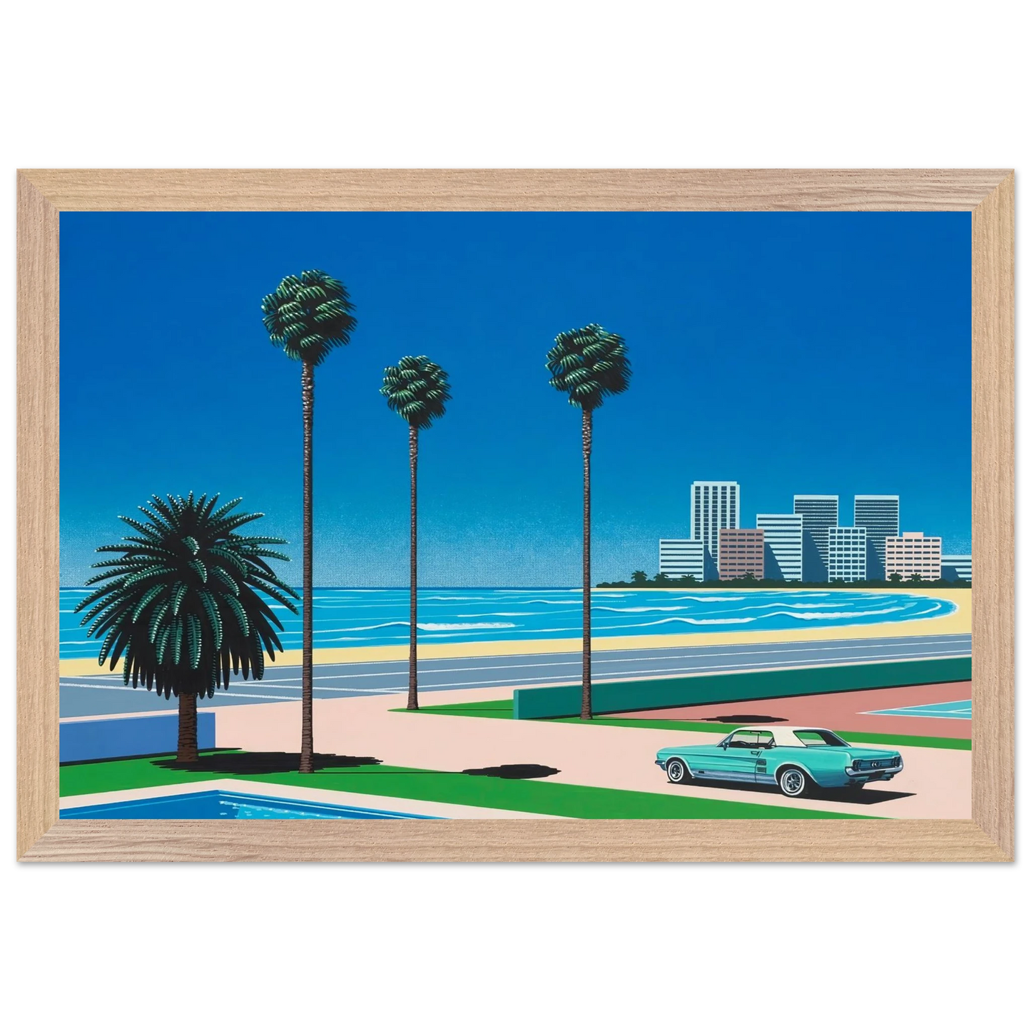 Hiroshi Nagai - Sunshine Reggae Wall Art - 60x80 cm / 24x32 inches - Fine Art Poster - -