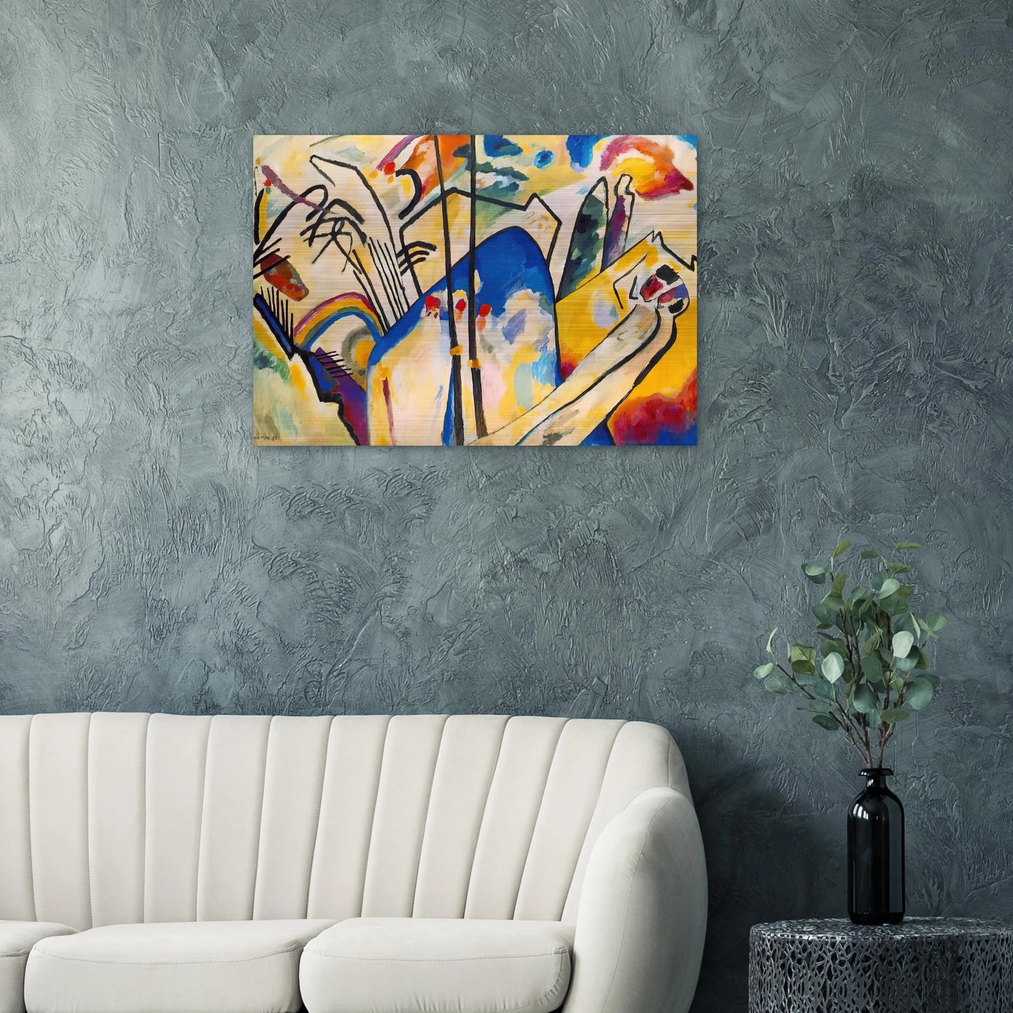 COMPOSITION IV 1911 - Wassily Kandinsky Brushed Aluminum Print - 70x100 cm / 28x40 inches | Wassily Kandinsky Aluminum Print | Wassily Kandinsky Prints