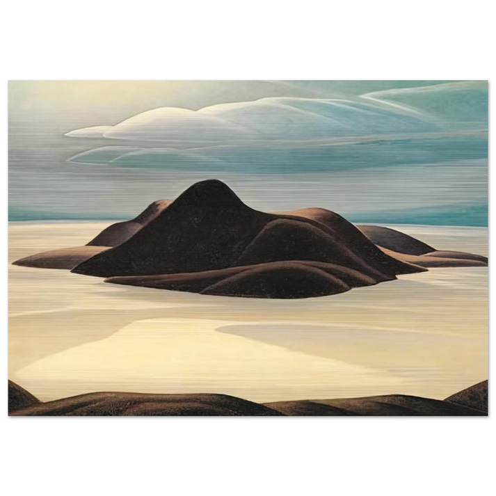 Pic Island, Lake Superior - 1924 - Lawren Harris Brushed Aluminum Print - 70x100 cm / 28x40 inches | Lawren Harris Aluminum Print | Lawren Harris Prints
