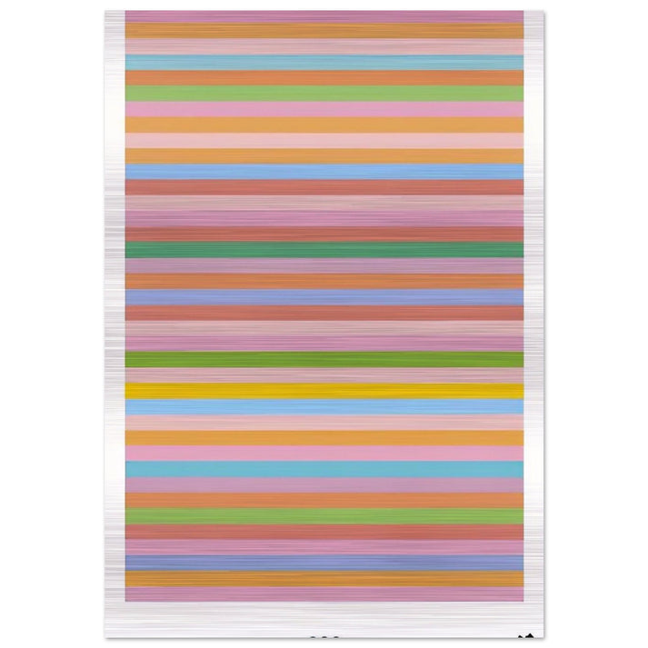 ROSE ROSE LONDON 2012 OLYMPIC GAMES POSTER 2012 - Bridget Riley Brushed Aluminum Print - 70x100 cm / 28x40 inches | Bridget Riley Aluminum Print | Bridget Riley Prints