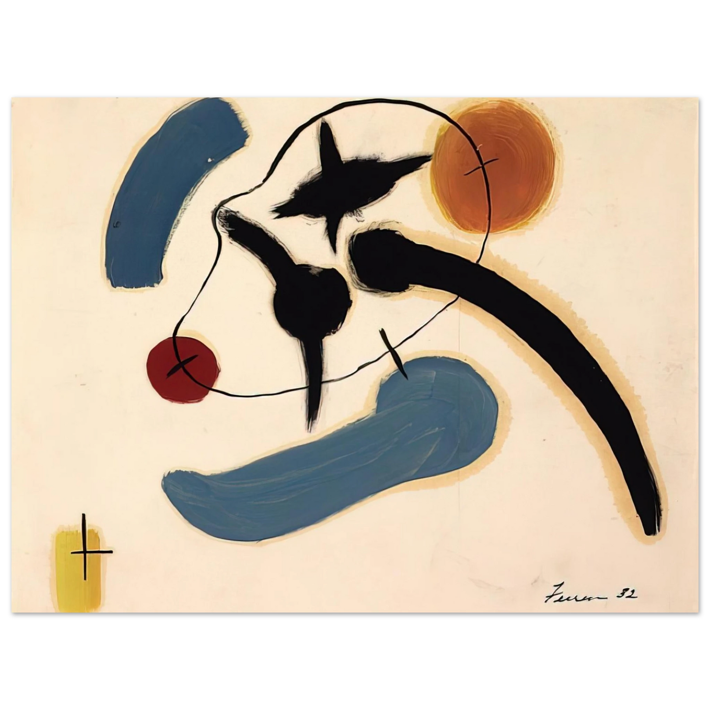 John Ferren - Untitled - 1932 Fine Art Poster - Default Title