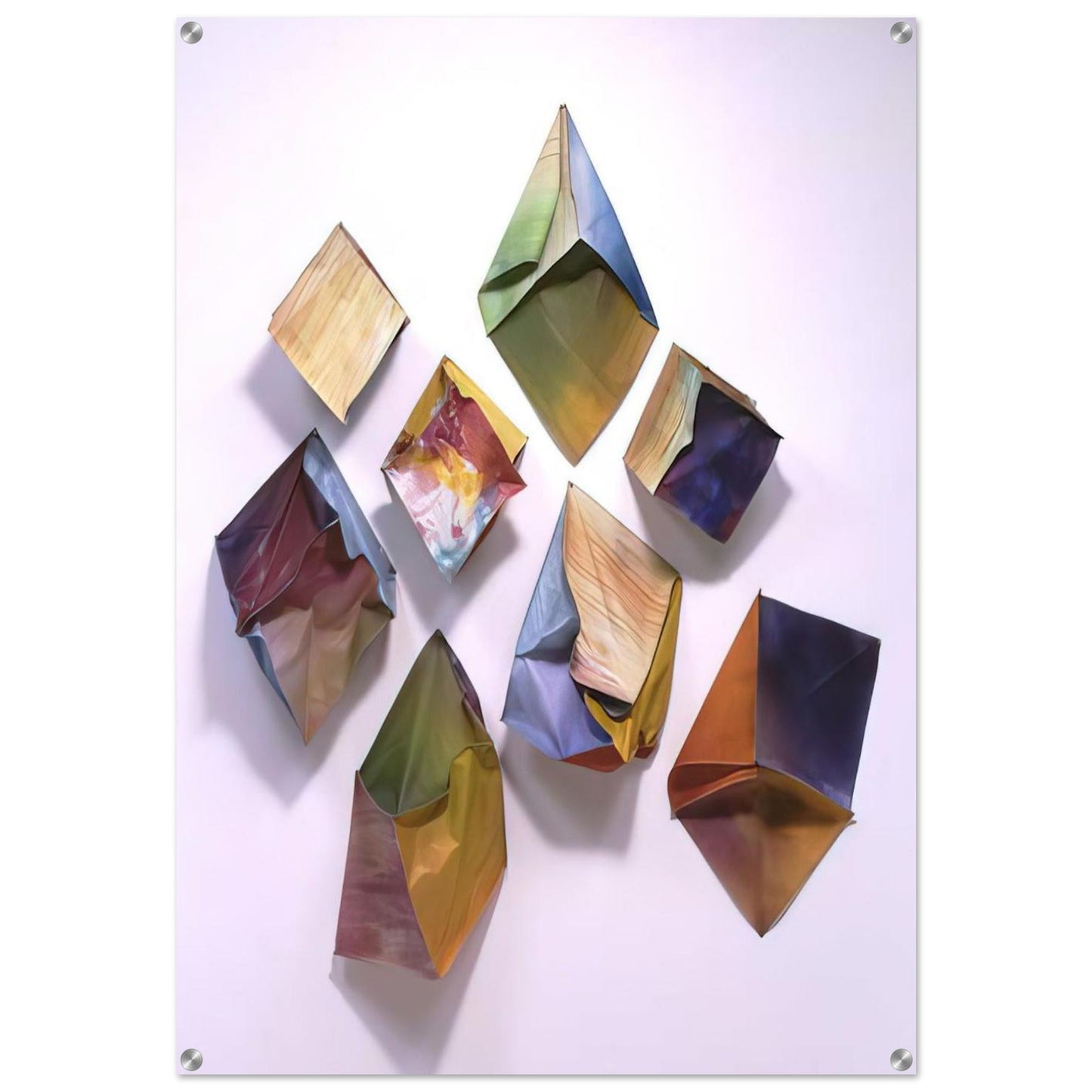 Cubes - Sam Gilliam Acrylic Print - 70x100 cm / 28x40″ inches | Sam Gilliam Wall Art | Sam Gilliam Prints
