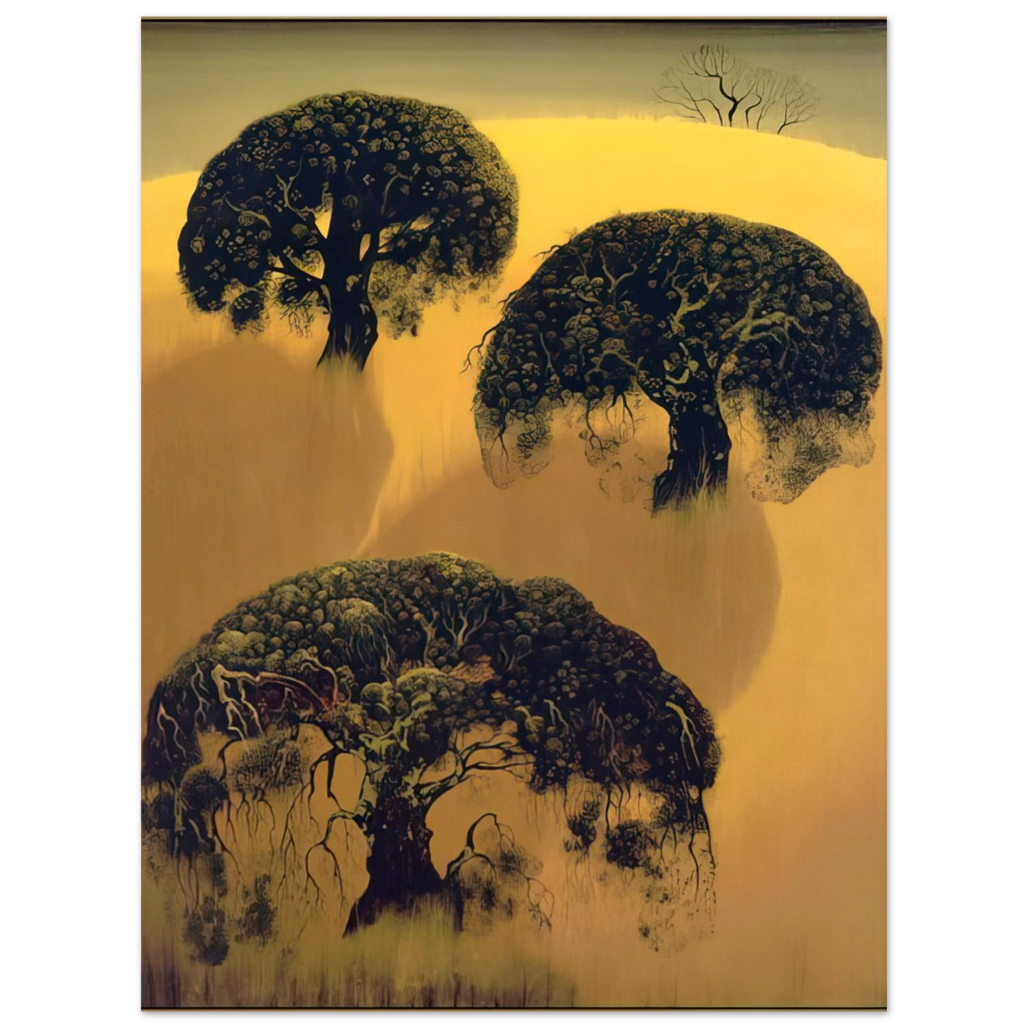 Eyvind Earle - Three Oaks Fine Art Poster - Default Title