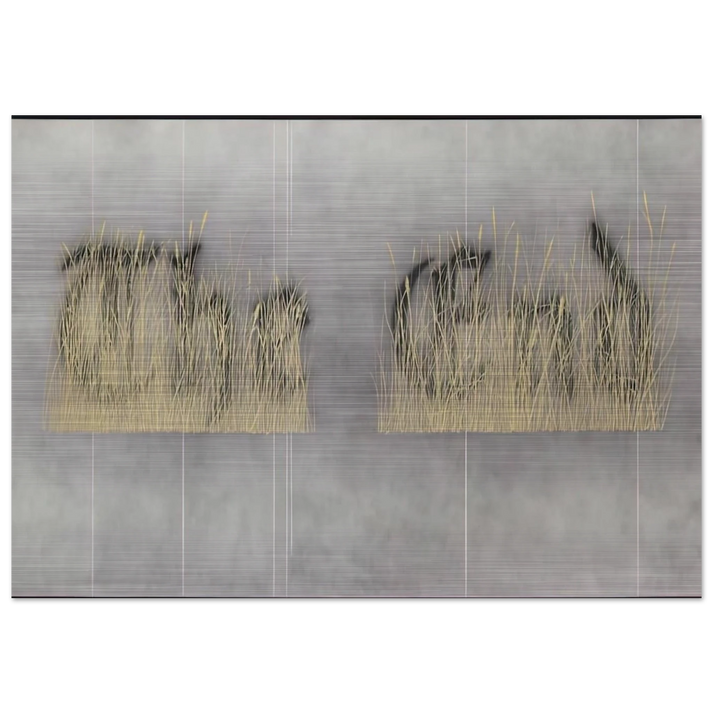 THE FINAL END 1992 - Edward Ruscha Brushed Aluminum Print - 70x100 cm / 28x40 inches | Edward Ruscha Aluminum Print | Edward Ruscha Prints