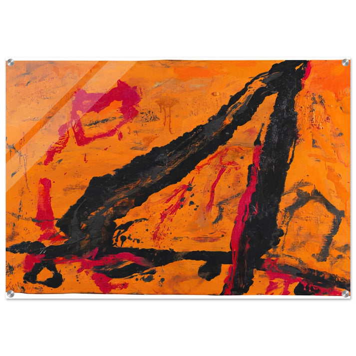 Timra - 1989 - Emil Schumacher Acrylic Print - 70x100 cm / 28x40″ inches