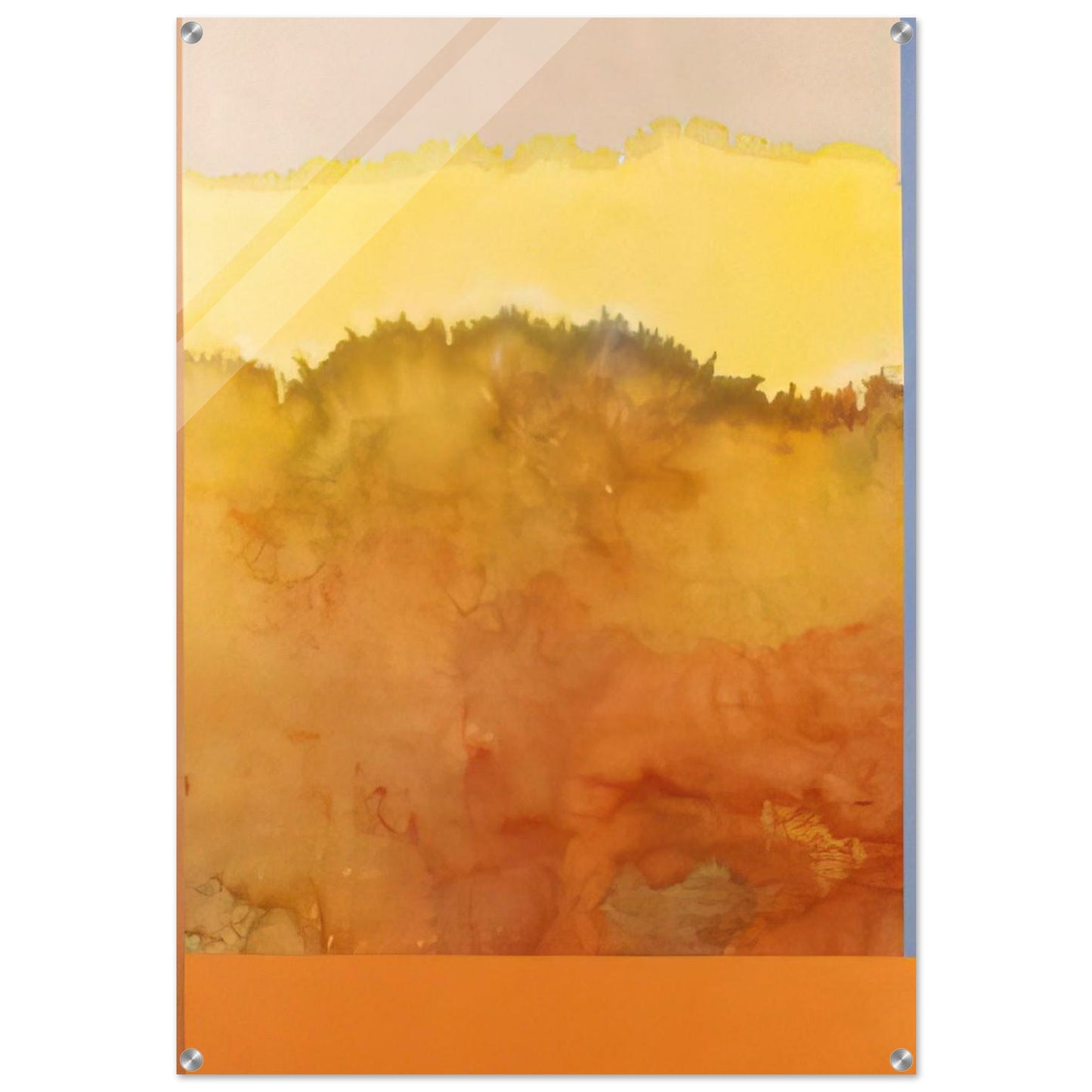 Sandman and the Angel - 1979 - Ronnie Landfield Acrylic Print - 70x100 cm / 28x40″ inches | Ronnie Landfield Wall Art | Ronnie Landfield Prints