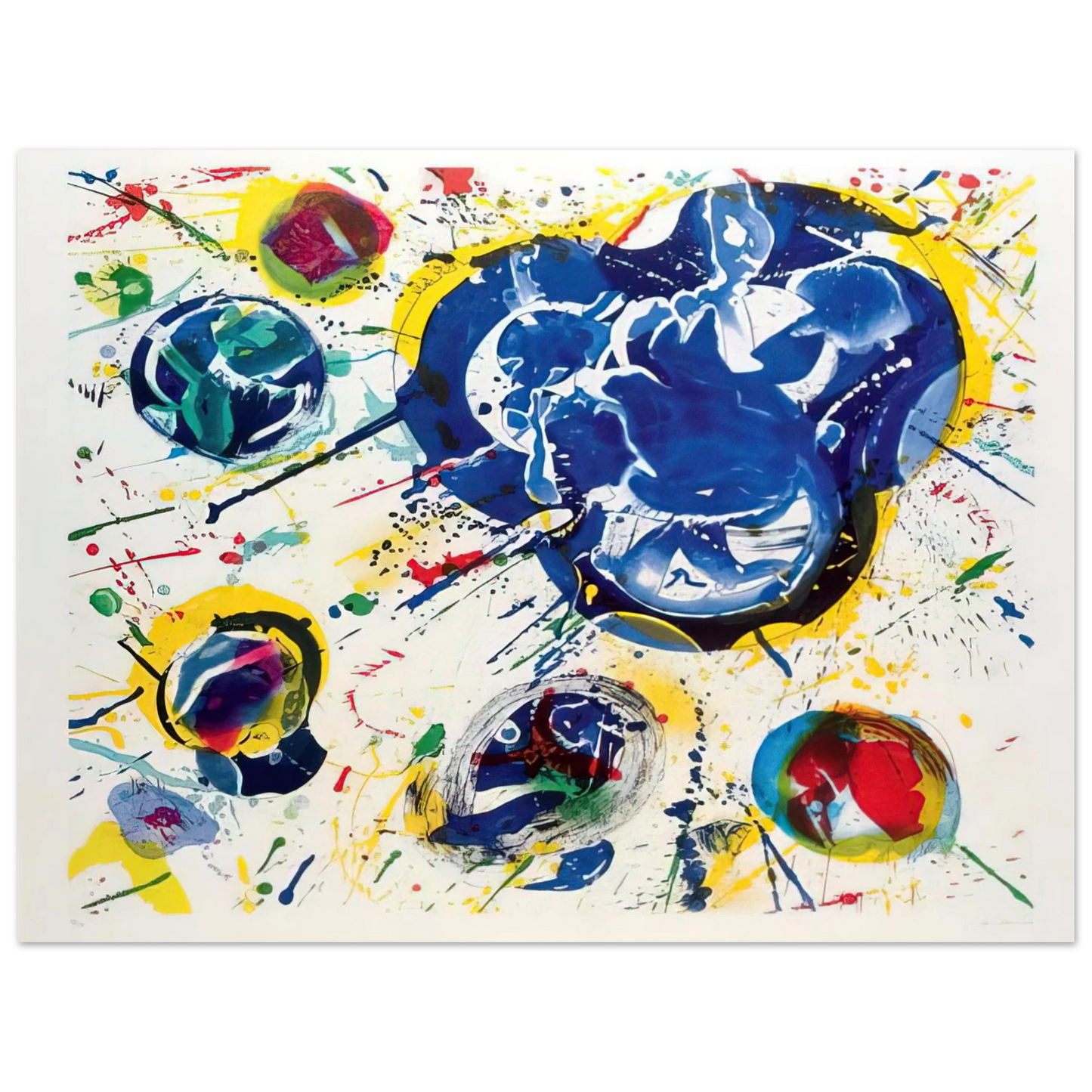 Sam Francis - Untitled I L I 87 Fine Art Poster - Default Title