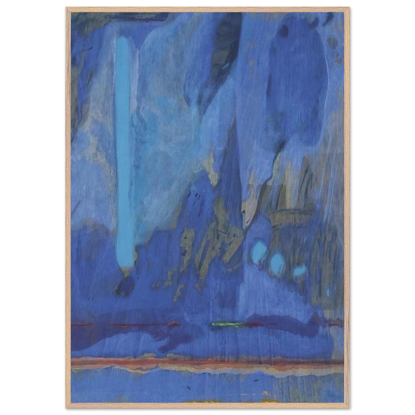 Helen Frankenthaler - Tales of Genji III - 1998 Wall art - 50x50 cm / 20x20 inches - Fine Art Poster - -