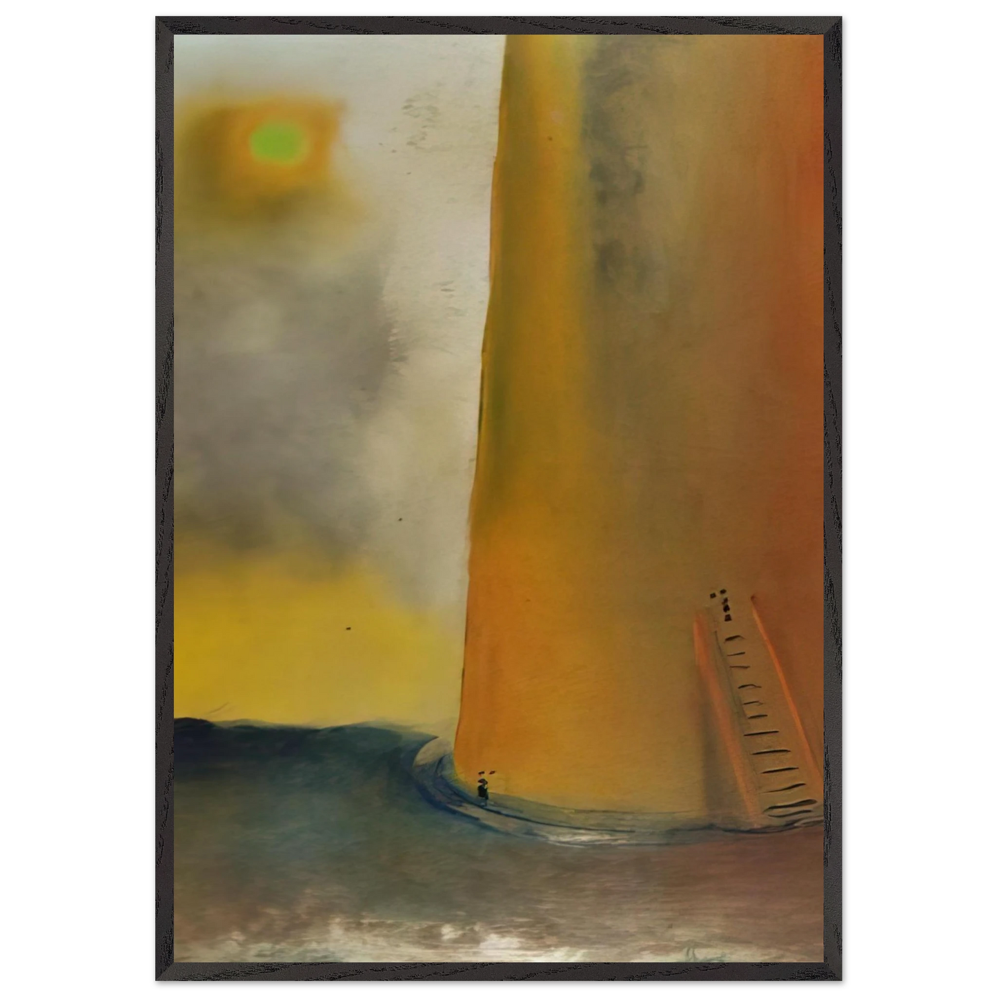 TOWER 1 - Salvador Dali Framed Art Print – Black Wooden Frame - Default Title - -Framed Art Print