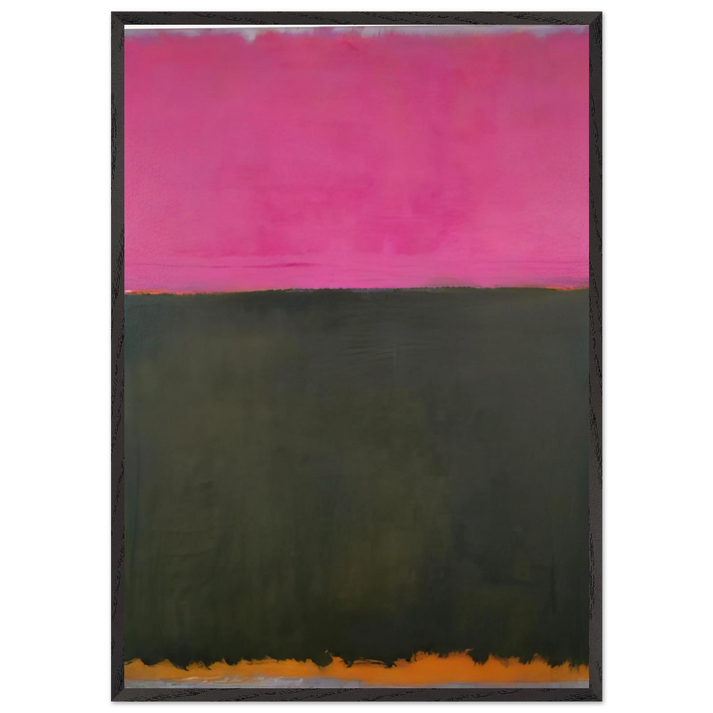 Untitled - 1953 N1 - Mark Rothko 70x100 cm / 28x40 inches Framed Art Print – Black Wooden Frame